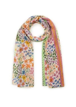 Damen Codello Schal aus recyceltem Polyester mit Blumenmuster