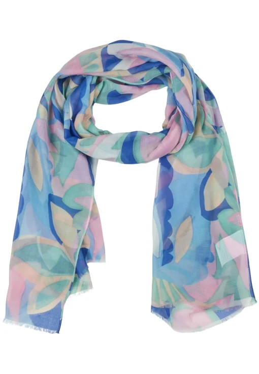 Damen Lecomte Schal mit floralem Print
