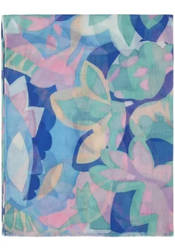 Damen Lecomte Schal mit floralem Print