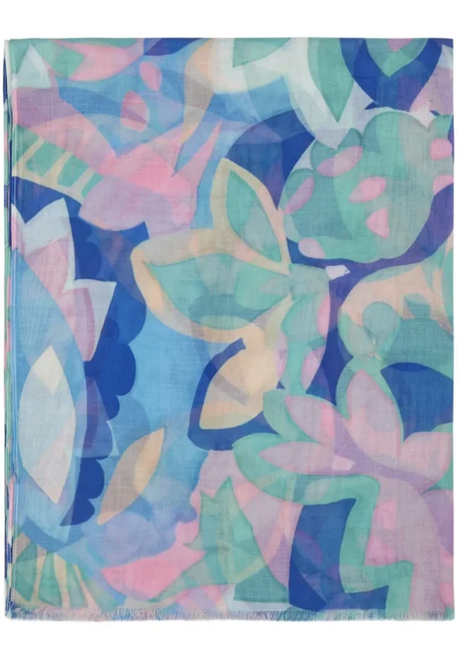 Damen Lecomte Schal mit floralem Print