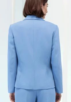 Damen Bianca Schicker Jackenblazer mit Pattentaschen in Trendfarbe