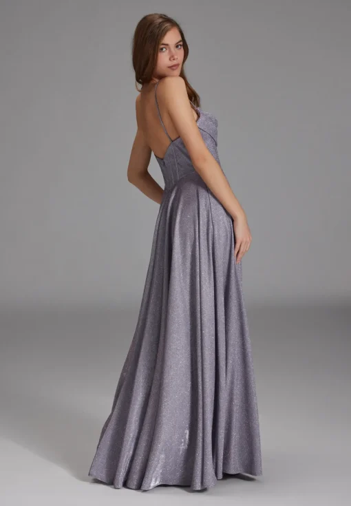 Damen Hey Kyla Schimmerndes Abendkleid mit Drapierung