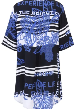 Damen Doris Streich Schlupfbluse mit Allover-Print