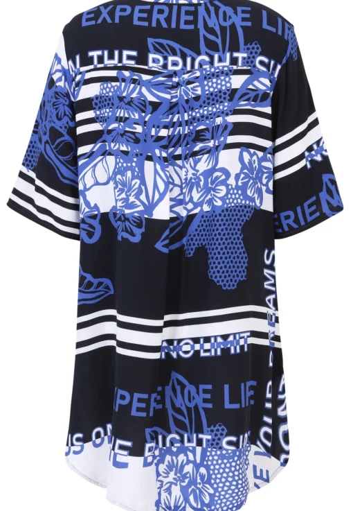 Damen Doris Streich Schlupfbluse mit Allover-Print