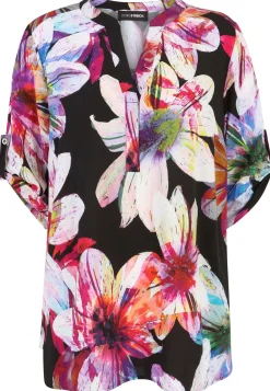 Damen Doris Streich Schlupfbluse mit Allover-Muster