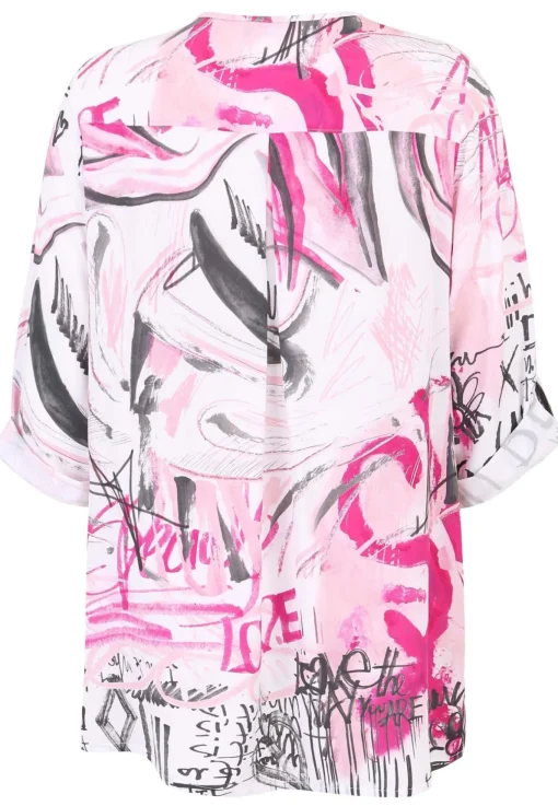 Damen Doris Streich Schlupfbluse mit Allover-Muster