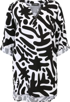 Damen Doris Streich Schlupfbluse mit Allover-Muster