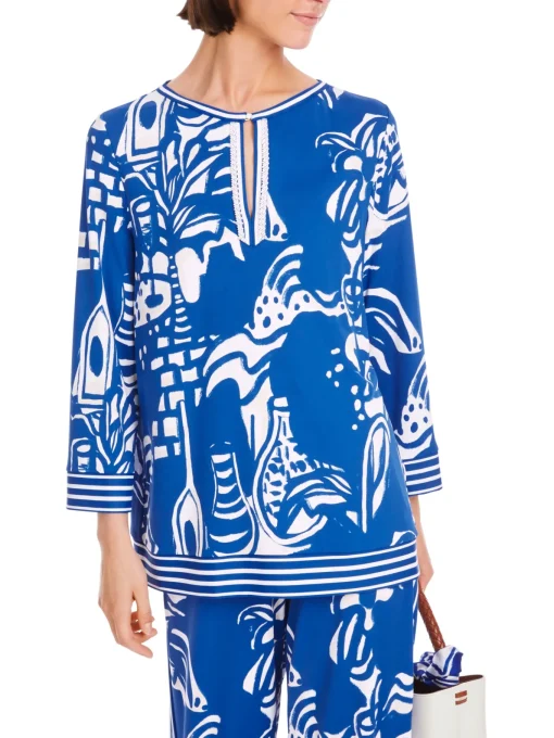 Damen Marc Cain Schlupfbluse mit Perlen
