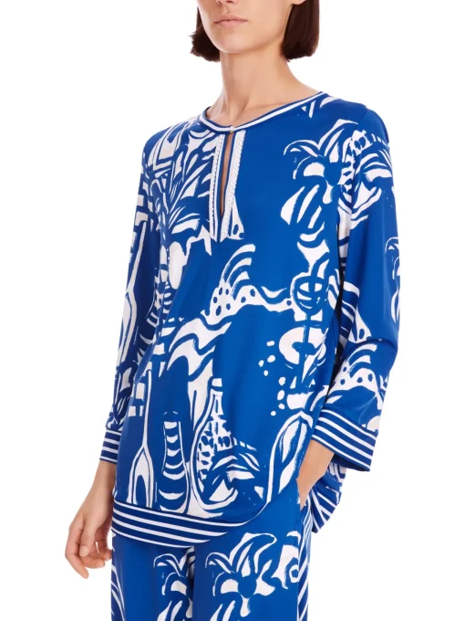 Damen Marc Cain Schlupfbluse mit Perlen
