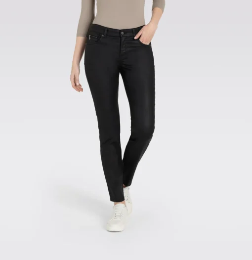 Damen MAC Schmale Hose im Leder-Look