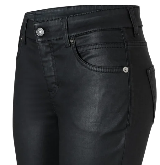 Damen MAC Schmale Hose im Leder-Look