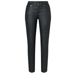 Damen MAC Schmale Hose im Leder-Look