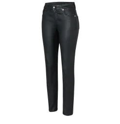 Damen MAC Schmale Hose im Leder-Look