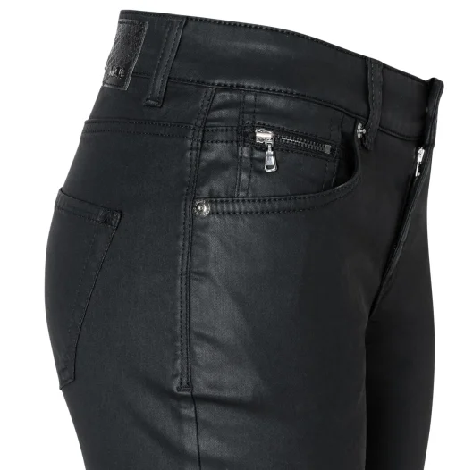 Damen MAC Schmale Hose im Leder-Look