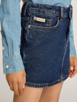 Kinder Calvin Klein Schmaler Jeans-Minirock
