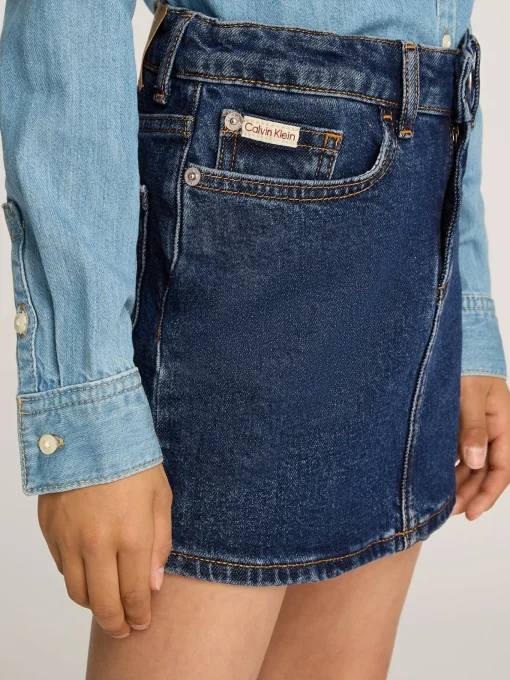 Kinder Calvin Klein Schmaler Jeans-Minirock