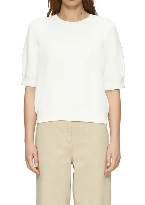 Damen s.Oliver Scuba-Sweatshirt mit kurzen Ärmeln