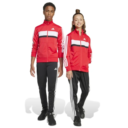 Kinder Adidas Seasonal Essentials Tiberio 3-Streifen Tricot Kids Trainingsanzug