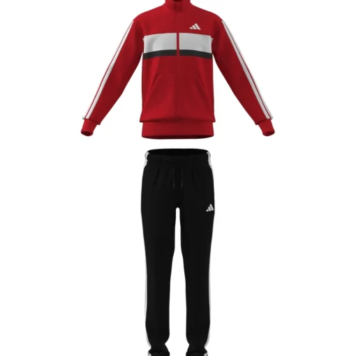 Kinder Adidas Seasonal Essentials Tiberio 3-Streifen Tricot Kids Trainingsanzug