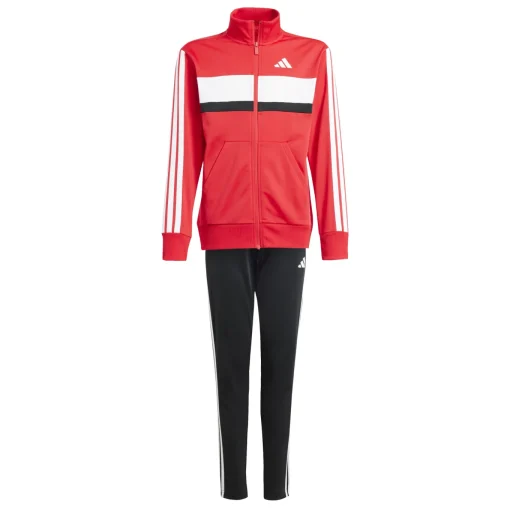Kinder Adidas Seasonal Essentials Tiberio 3-Streifen Tricot Kids Trainingsanzug