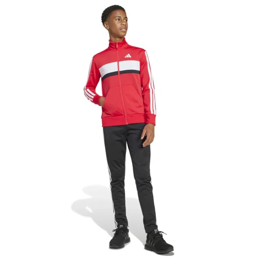 Kinder Adidas Seasonal Essentials Tiberio 3-Streifen Tricot Kids Trainingsanzug