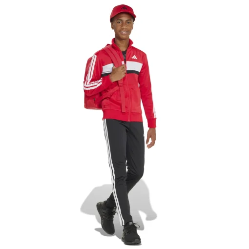 Kinder Adidas Seasonal Essentials Tiberio 3-Streifen Tricot Kids Trainingsanzug