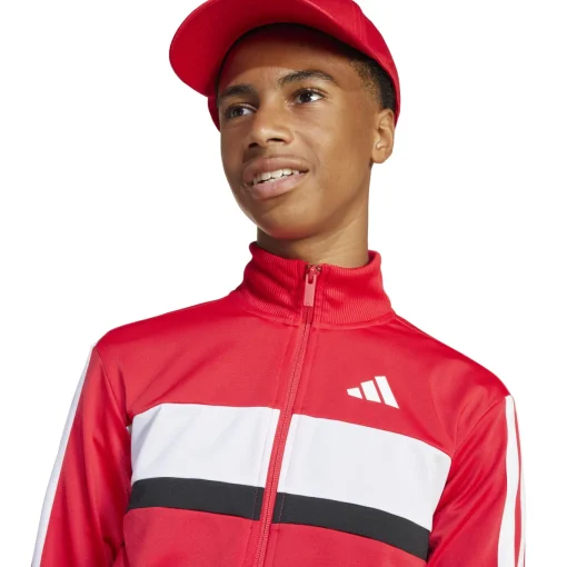 Kinder Adidas Seasonal Essentials Tiberio 3-Streifen Tricot Kids Trainingsanzug
