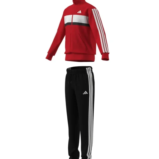 Kinder Adidas Seasonal Essentials Tiberio 3-Streifen Tricot Kids Trainingsanzug