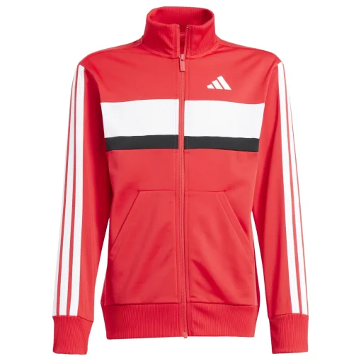 Kinder Adidas Seasonal Essentials Tiberio 3-Streifen Tricot Kids Trainingsanzug