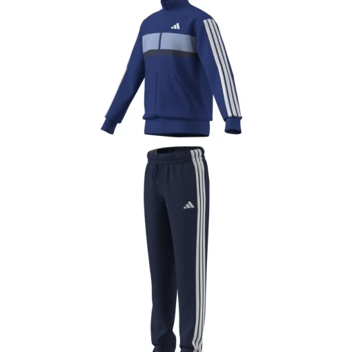 Kinder Adidas Seasonal Essentials Tiberio 3-Streifen Tricot Kids Trainingsanzug