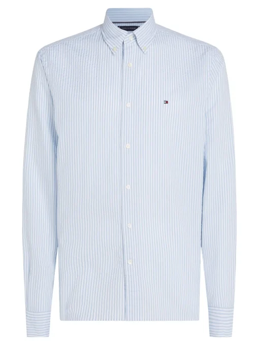 Herren Tommy Hilfiger Seersucker Hemd