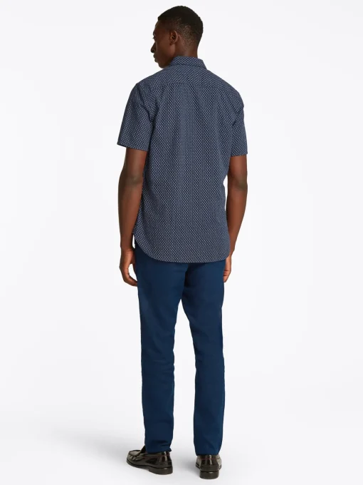 Herren Tommy Hilfiger Seersucker Hemd Kurzarm