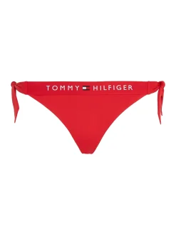 Damen Tommy Hilfiger Seitlich gebundene Bikinihose mit Logo