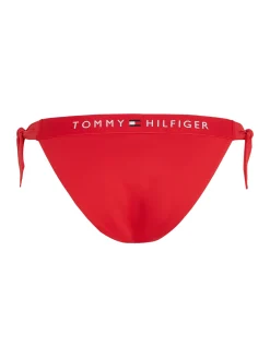Damen Tommy Hilfiger Seitlich gebundene Bikinihose mit Logo