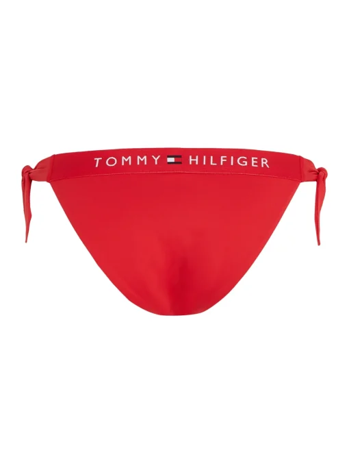 Damen Tommy Hilfiger Seitlich gebundene Bikinihose mit Logo