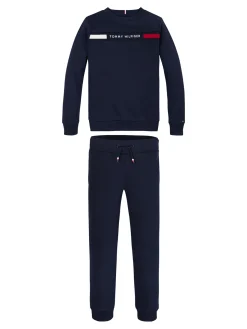 Kinder Tommy Hilfiger Set aus Sweatshirt und Jogginghose mit Logo