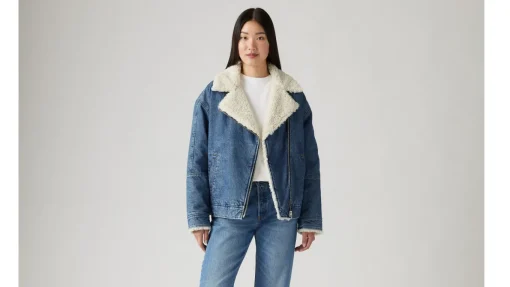 Damen Levi's Sherpa Fliegerjacke