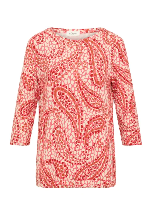 Damen s.Oliver Shirt aus Viskosestretch mit 3/4-Arm