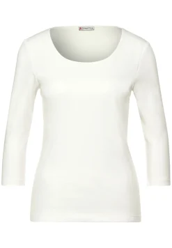 Damen Street One Shirt in Unifarbe