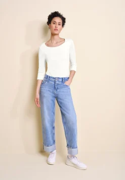Damen Street One Shirt in Unifarbe