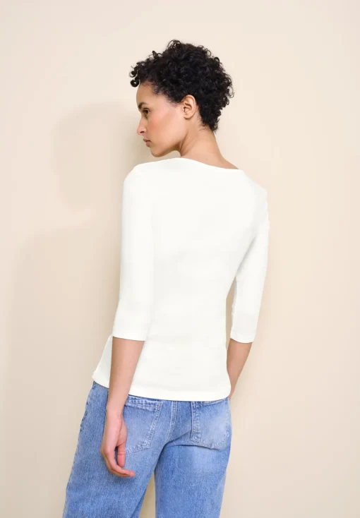 Damen Street One Shirt in Unifarbe