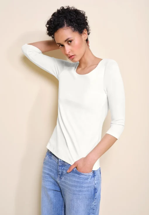 Damen Street One Shirt in Unifarbe