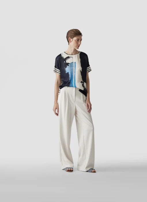 Damen Lecomte Shirt mit abstraktem Print
