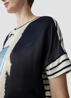 Damen Lecomte Shirt mit abstraktem Print
