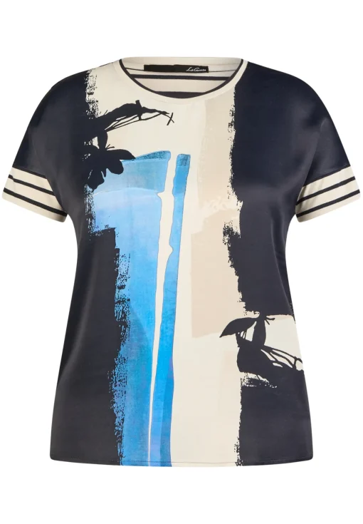 Damen Lecomte Shirt mit abstraktem Print