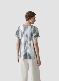 Damen Lecomte Shirt mit abstraktem Print