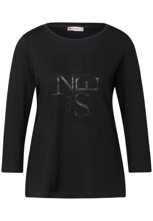Damen Street One Shirt mit Artwork