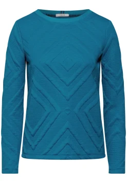 Damen Cecil Shirt mit 3D Strukturmuster