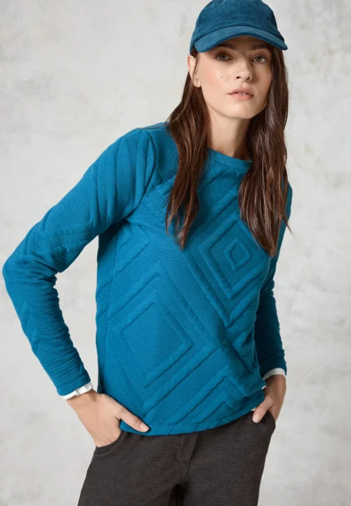 Damen Cecil Shirt mit 3D Strukturmuster