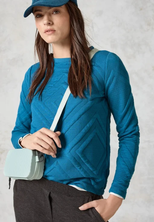 Damen Cecil Shirt mit 3D Strukturmuster